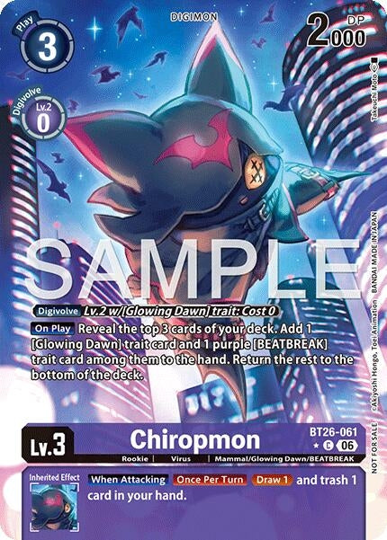 Image for Chiropmon (Alternate Art) [BT26-061 C] (BT-26) - Digimon Card Game