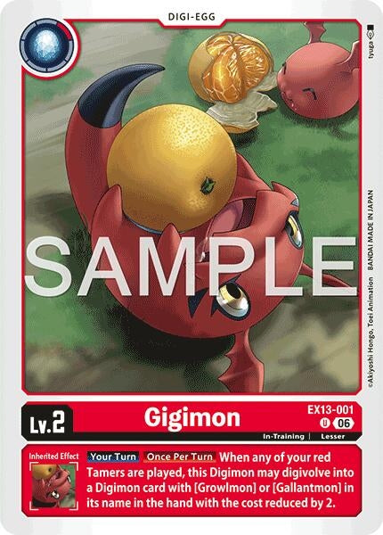 Image for Gigimon [EX13-001 U] (EX-13) - Digimon Card Game
