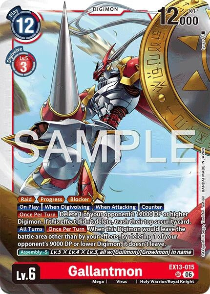 Image for Gallantmon [EX13-015 SR] (EX-13) - Digimon Card Game