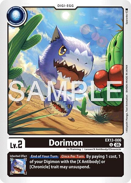 Image for Dorimon [EX13-006 U] (EX-13) - Digimon Card Game
