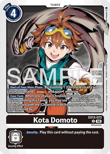 Image for Kota Domoto [EX13-072 U] (EX-13) - Digimon Card Game