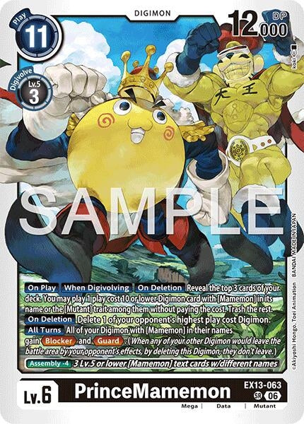 Image for PrinceMamemon [EX13-063 SR] (EX-13) - Digimon Card Game
