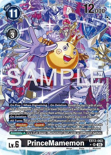 Image for PrinceMamemon (Alternate Art) [EX13-063 SR] (EX-13) - Digimon Card Game