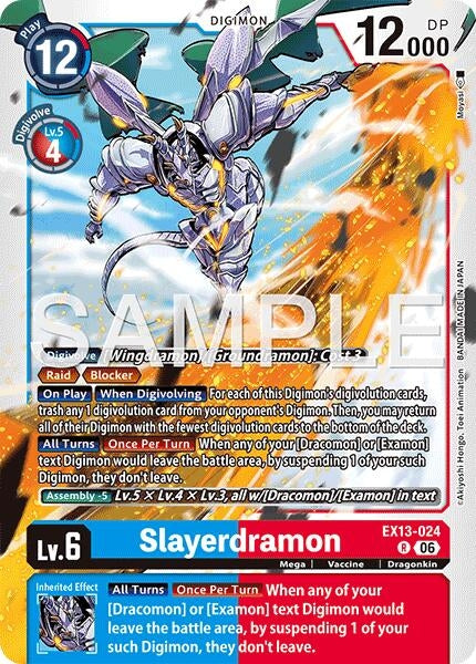 Image for Slayerdramon [EX13-024 R] (EX-13) - Digimon Card Game