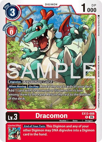 Image for Dracomon [EX13-008 R] (EX-13) - Digimon Card Game