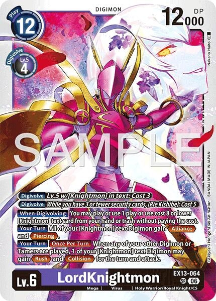 Image for LordKnightmon [EX13-064 SR] (EX-13) - Digimon Card Game