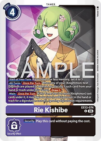 Image for Rie Kishibe [EX13-074 U] (EX-13) - Digimon Card Game