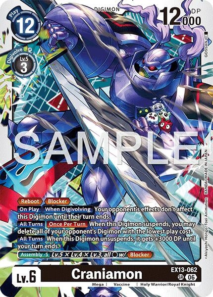 Image for Craniamon [EX13-062 SR] (EX-13) - Digimon Card Game