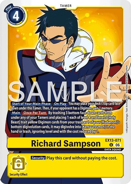 Image for Richard Sampson [EX13-071 U] (EX-13) - Digimon Card Game