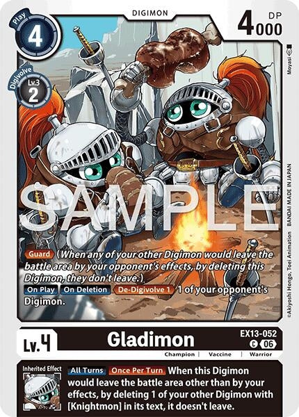 Image for Gladimon [EX13-052 C] (EX-13) - Digimon Card Game