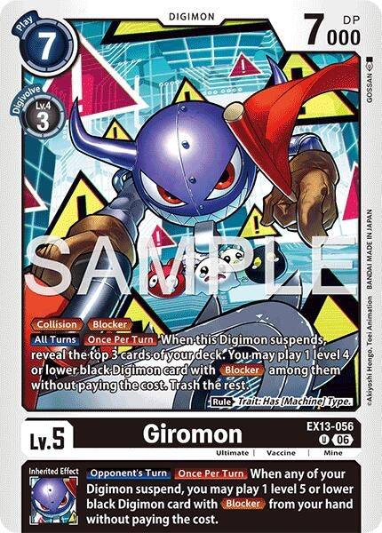 Image for Giromon [EX13-056 U] (EX-13) - Digimon Card Game