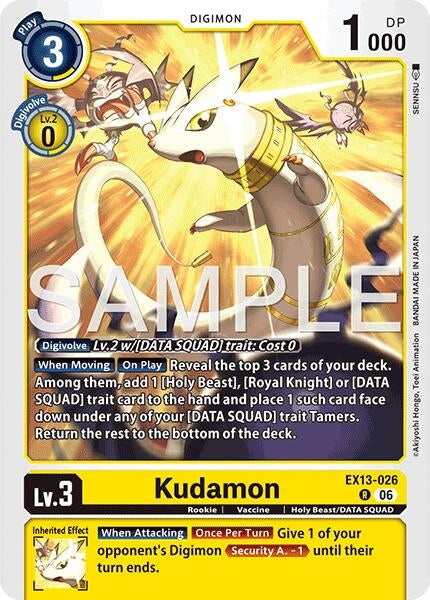 Image for Kudamon [EX13-026 R] (EX-13) - Digimon Card Game