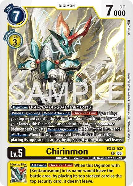 Image for Chirinmon [EX13-032 R] (EX-13) - Digimon Card Game