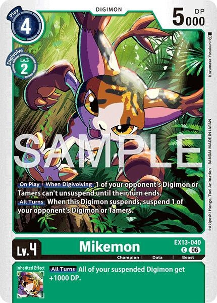 Image for Mikemon [EX13-040 C] (EX-13) - Digimon Card Game
