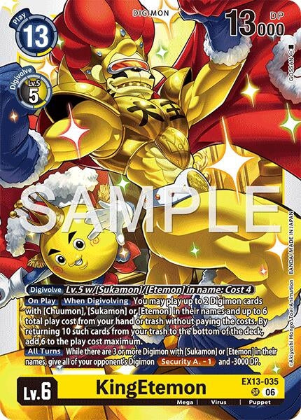 Image for KingEtemon [EX13-035 SR] (EX-13) - Digimon Card Game