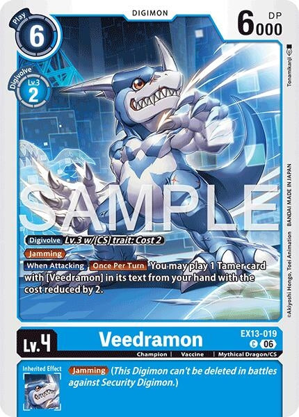 Image for Veedramon [EX13-019 C] (EX-13) - Digimon Card Game
