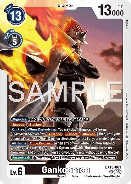 Image for Gankoomon [EX13-061 SR] (EX-13) - Digimon Card Game