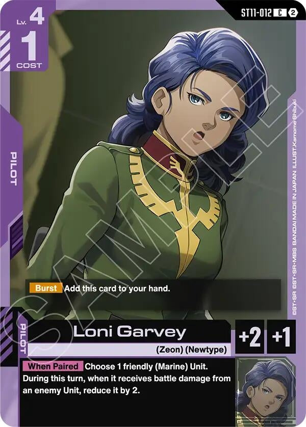 Image for Loni Garvey [ST11-012] (ST11) - Gundam Card Game
