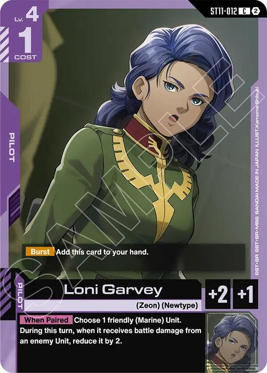 Image for Loni Garvey [ST11-012] (ST11) - Gundam Card Game
