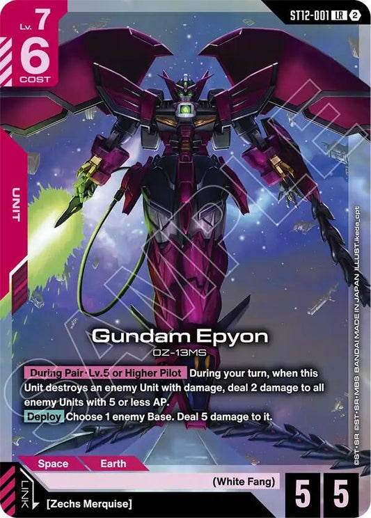 Image for Gundam Epyon [ST12-001] (ST12) - Gundam Card Game