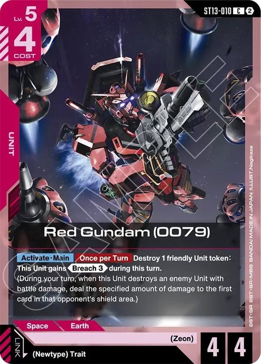 Image for Red Gundam (0079) [ST13-010] (ST13) - Gundam Card Game