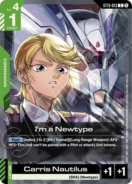 Image for I'm a Newtype [ST13-013] (ST13) - Gundam Card Game