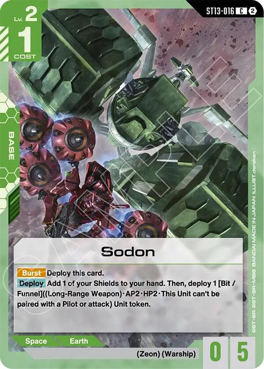 Image for Sodon [ST13-016] (ST13) - Gundam Card Game
