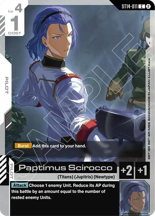 Image for Paptimus Scirocco [ST14-011] (ST14) - Gundam Card Game
