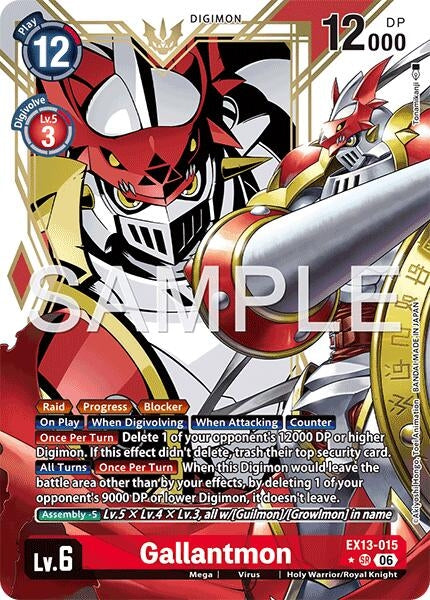 Image for Gallantmon (Alternate Art) [EX13-015 SR] (EX-13) - Digimon Card Game
