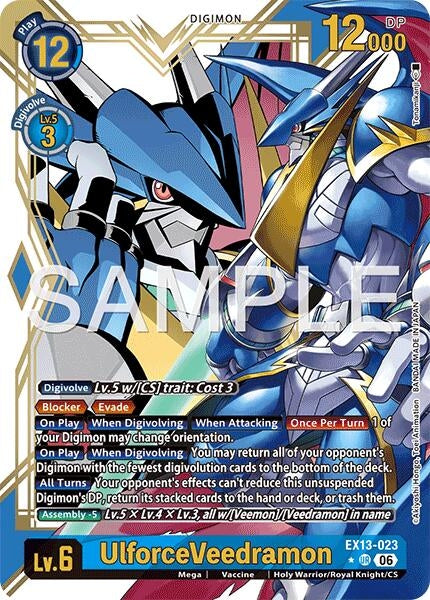 Image for UlforceVeedramon (Alternate Art) [EX13-023 UR] (EX-13) - Digimon Card Game