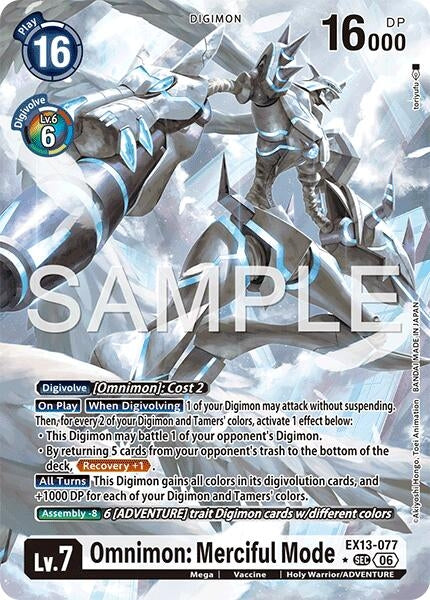 Image for Omnimon: Merciful Mode (Alternate Art) [EX13-077 SEC] (EX-13) - Digimon Card Game