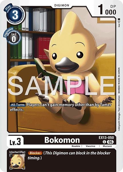 Image for Bokomon [EX13-050 C] (EX-13) - Digimon Card Game