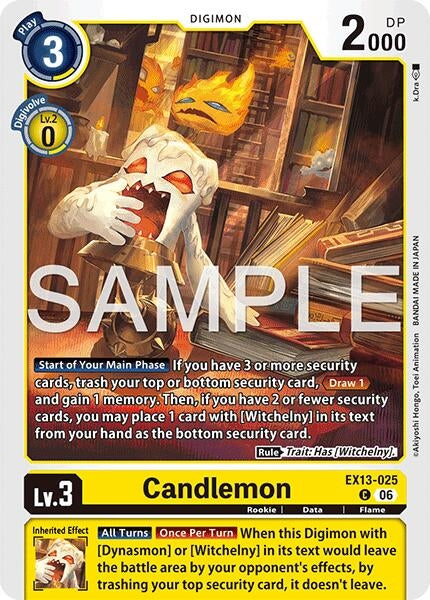 Image for Candlemon [EX13-025 C] (EX-13) - Digimon Card Game