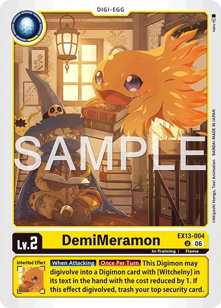 Image for DemiMeramon [EX13-004 U] (EX-13) - Digimon Card Game