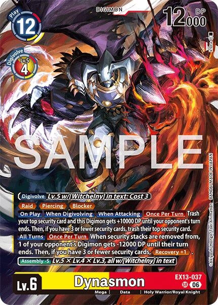 Image for Dynasmon [EX13-037 SR] (EX-13) - Digimon Card Game