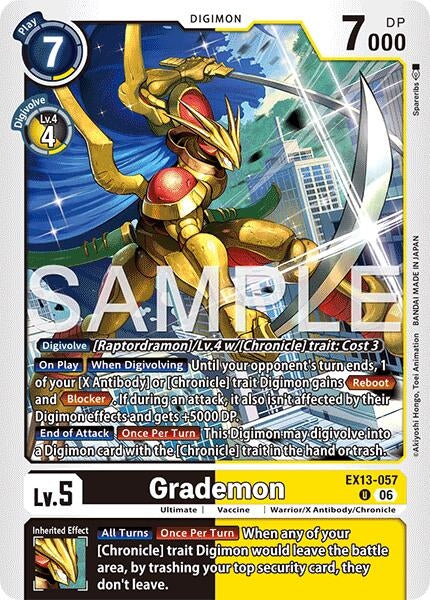 Image for Grademon [EX13-057 U] (EX-13) - Digimon Card Game