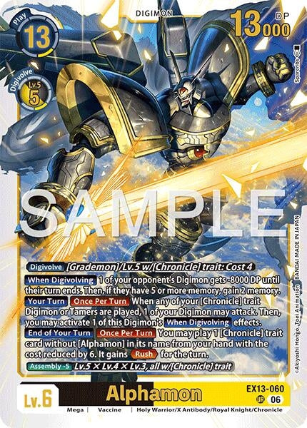 Image for Alphamon [EX13-060 UR] (EX-13) - Digimon Card Game