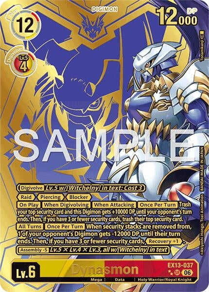 Image for Dynasmon (Rare Pull) [EX13-037 SR] (EX-13) - Digimon Card Game