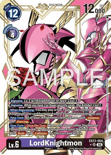 Image for LordKnightmon (Alternate Art) [EX13-064 SR] (EX-13) - Digimon Card Game