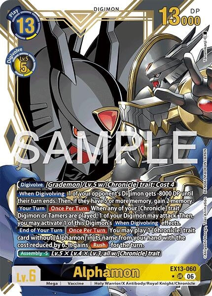Image for Alphamon (Alternate Art) [EX13-060 UR] (EX-13) - Digimon Card Game