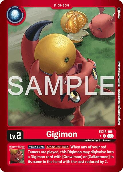 Image for Gigimon (Limited Foil) [EX13-001 U] (EX-13) - Digimon Card Game