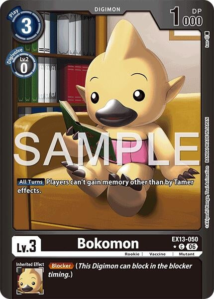 Image for Bokomon (Limited Foil) [EX13-050 C] (EX-13) - Digimon Card Game