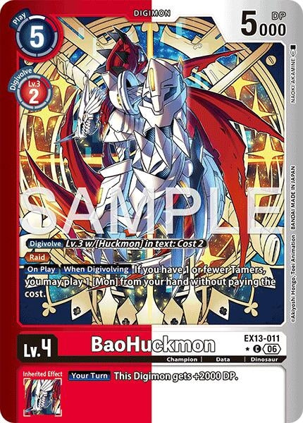 Image for BaoHuckmon (Limited Foil) [EX13-011 C] (EX-13) - Digimon Card Game