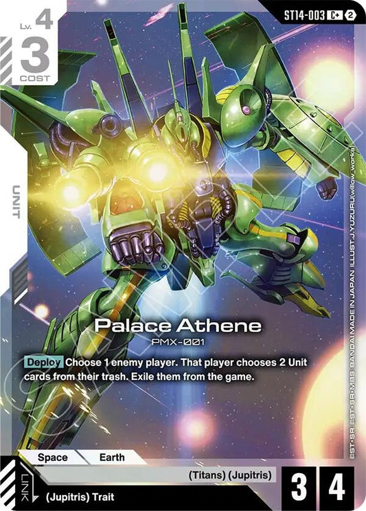 Image for Palace Athene (C+) [ST14-003] (ST14) - Gundam Card Game