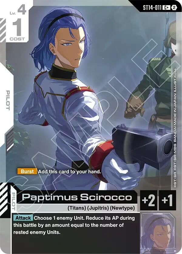 Image for Paptimus Scirocco (C+) [ST14-011] (ST14) - Gundam Card Game