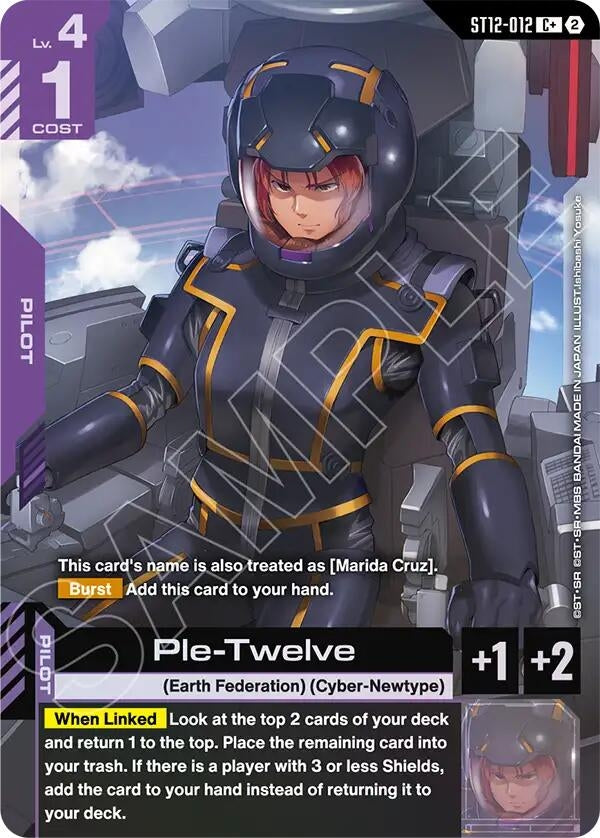 Image for Ple-Twelve (C+) [ST12-012] (ST12) - Gundam Card Game