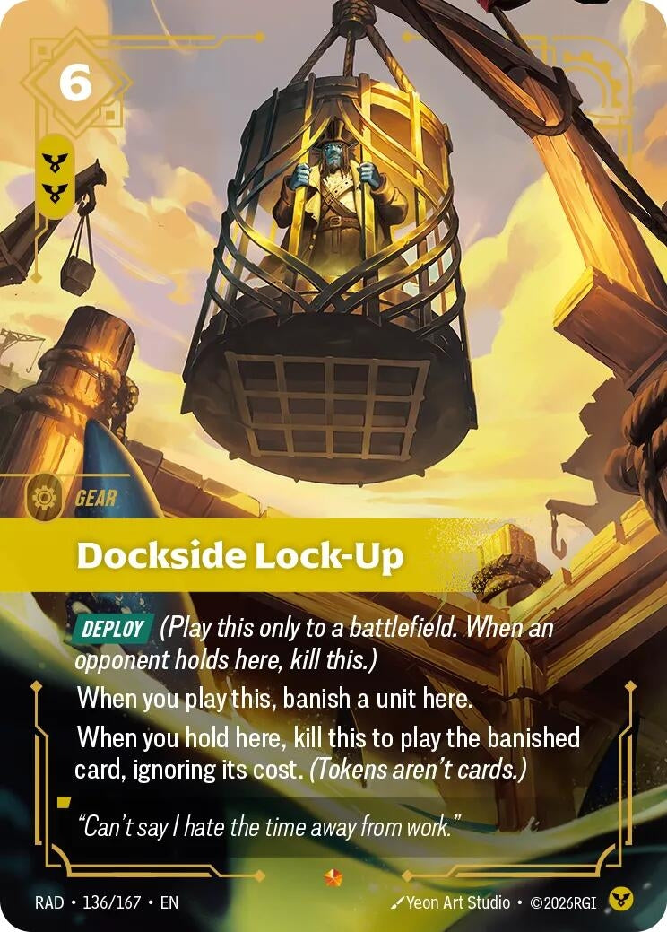 Image for Dockside Lock-Up [136/167] (RAD) - Riftbound: League of Legends Trading Card Game