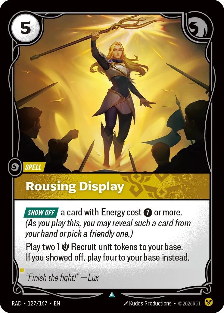 Image for Rousing Display [127/167] (RAD) - Riftbound: League of Legends Trading Card Game
