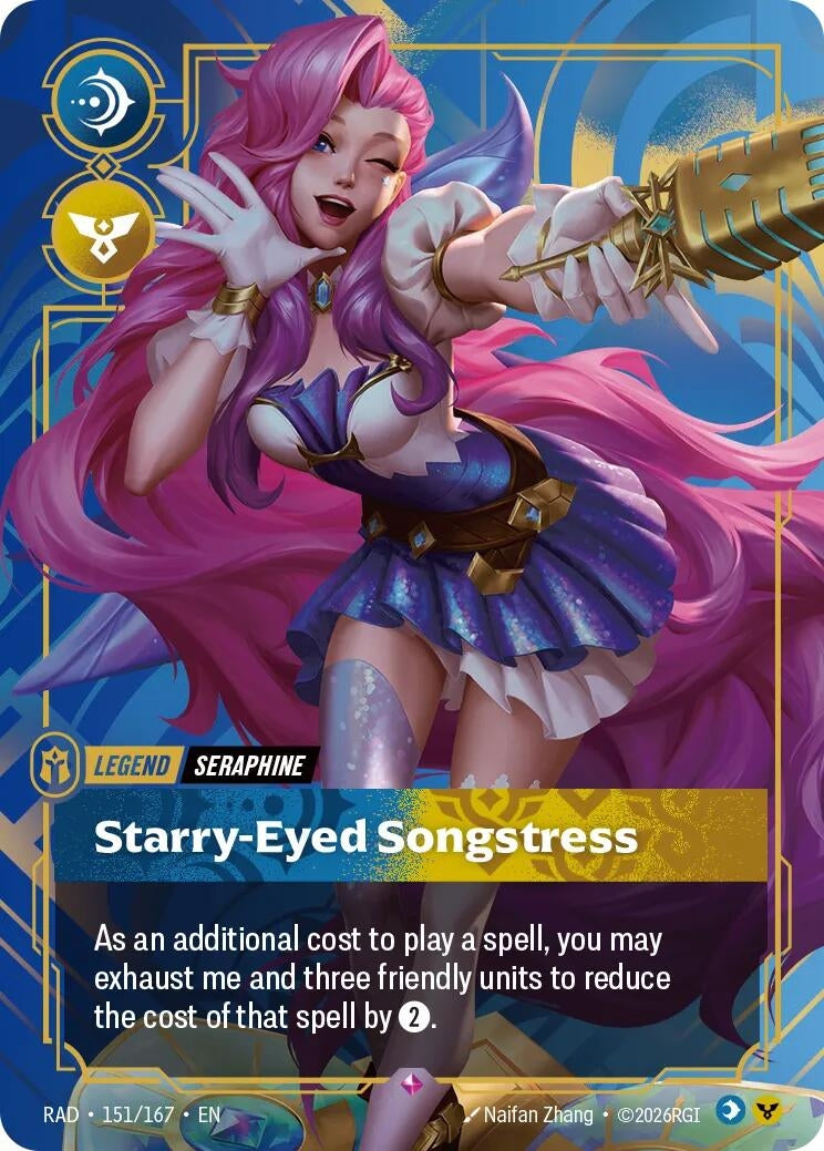 Image for Seraphine, Starry-Eyed Songstress [151/167] (RAD) - Riftbound: League of Legends Trading Card Game