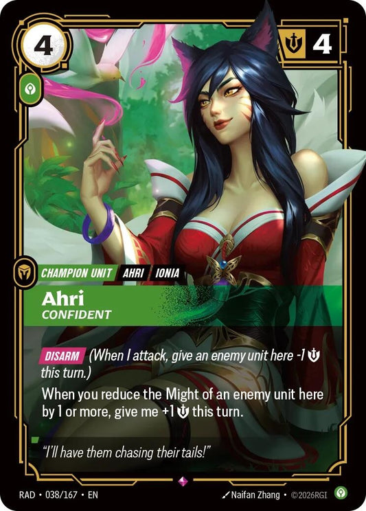 Image for Ahri, Confident [038/167] (RAD) - Riftbound: League of Legends Trading Card Game